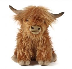 PELUCHE - VACHE BRUNE AVEC SONS